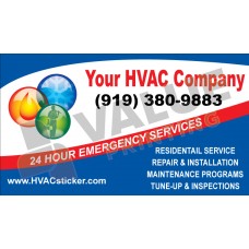 HVAC Business Card Magnet #1